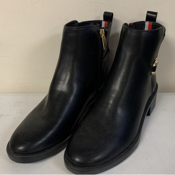 Tommy Hilfiger Women’s SIZE 6.5M Imiera Ankle Boots, Black - Picture 2 of 10